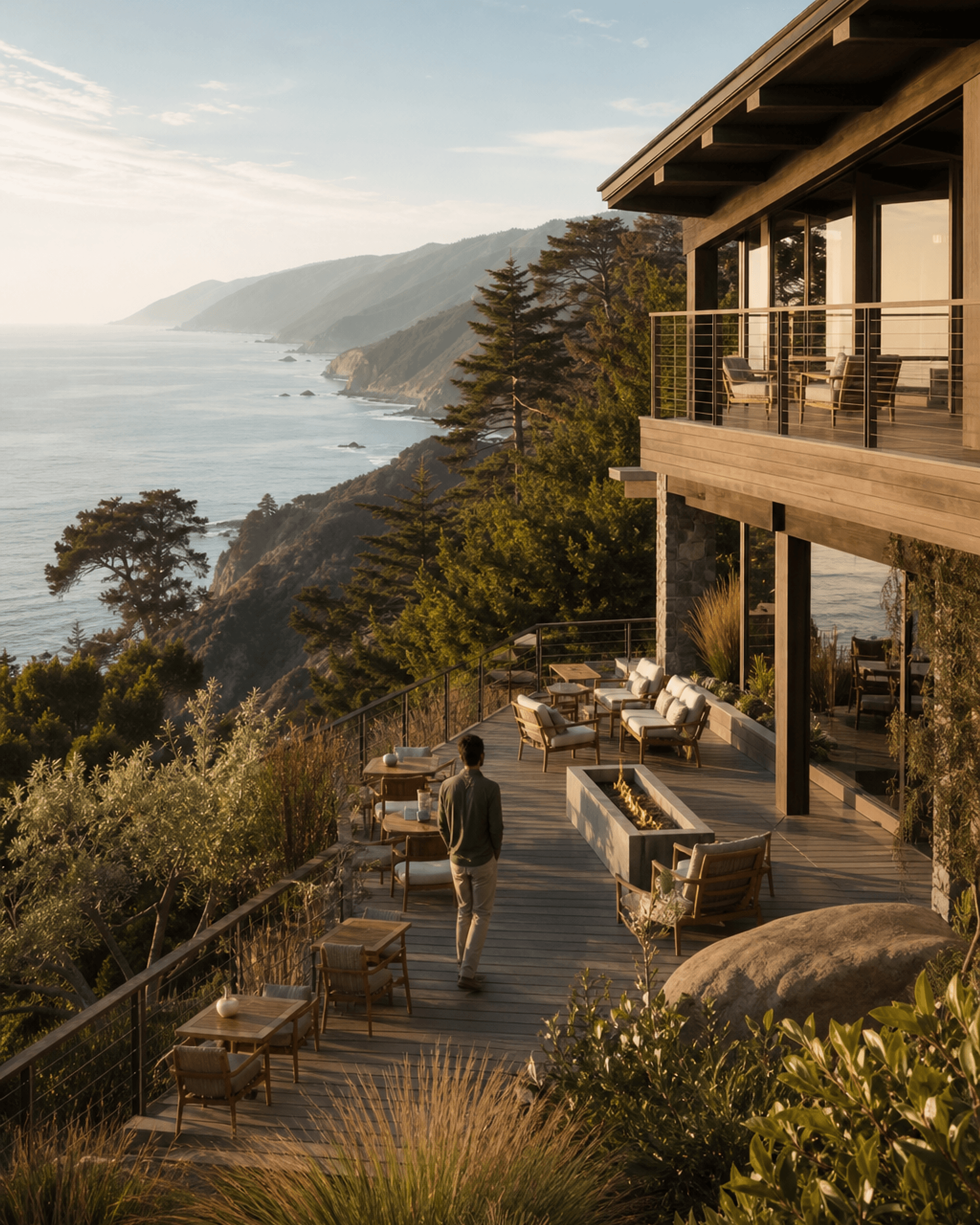 Aster House seen in portrait: the architecture and interior character of the retreat